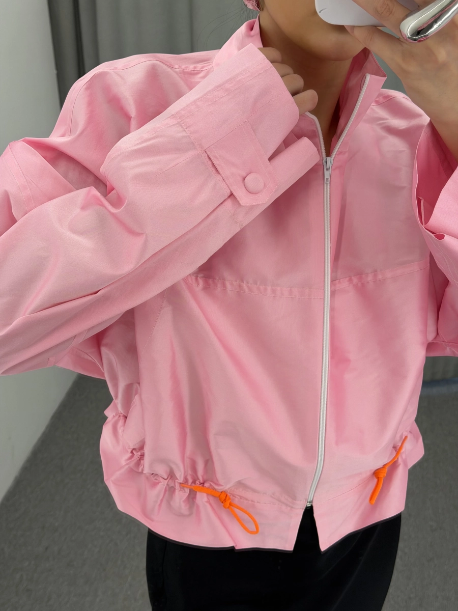 Ветровка укороченная MUSE ME, цвет: ягодный, JK003 купить онлайн