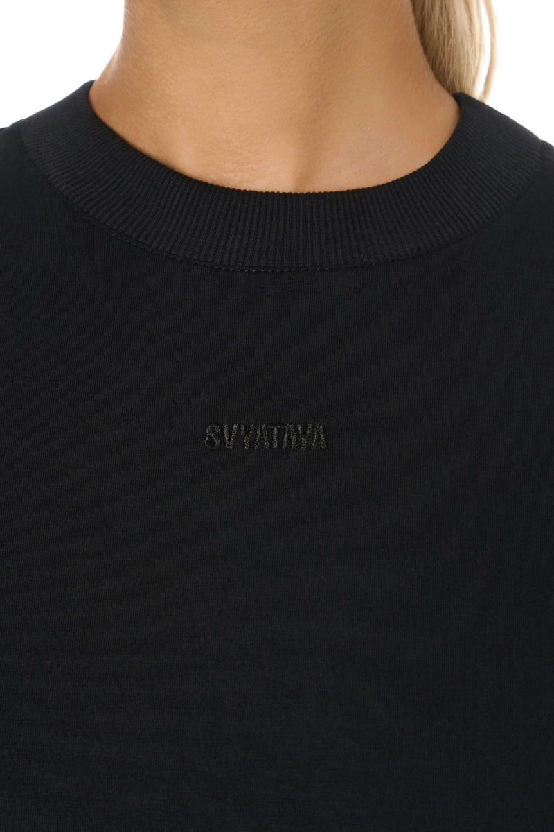 Футболка oversize с иллюстрацией SVYATAYA, цвет: Черный,  купить онлайн