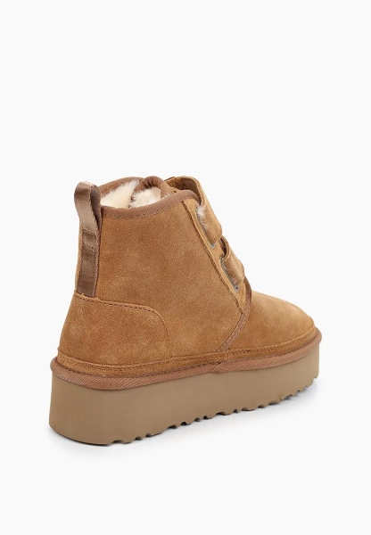 Угги на липучках из натуральной замши SBALO, цвет: рыжий SUG7-2 купить онлайн