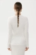 Лонгслив из фактурного хлопка Daisyknit, цвет: белый,  купить онлайн