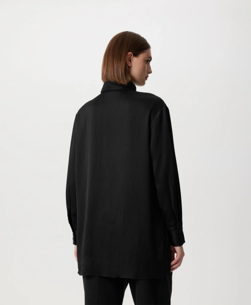 Блузка прямой свободной формы GLVR, цвет: Черный, 225G31GAC2216 купить онлайн