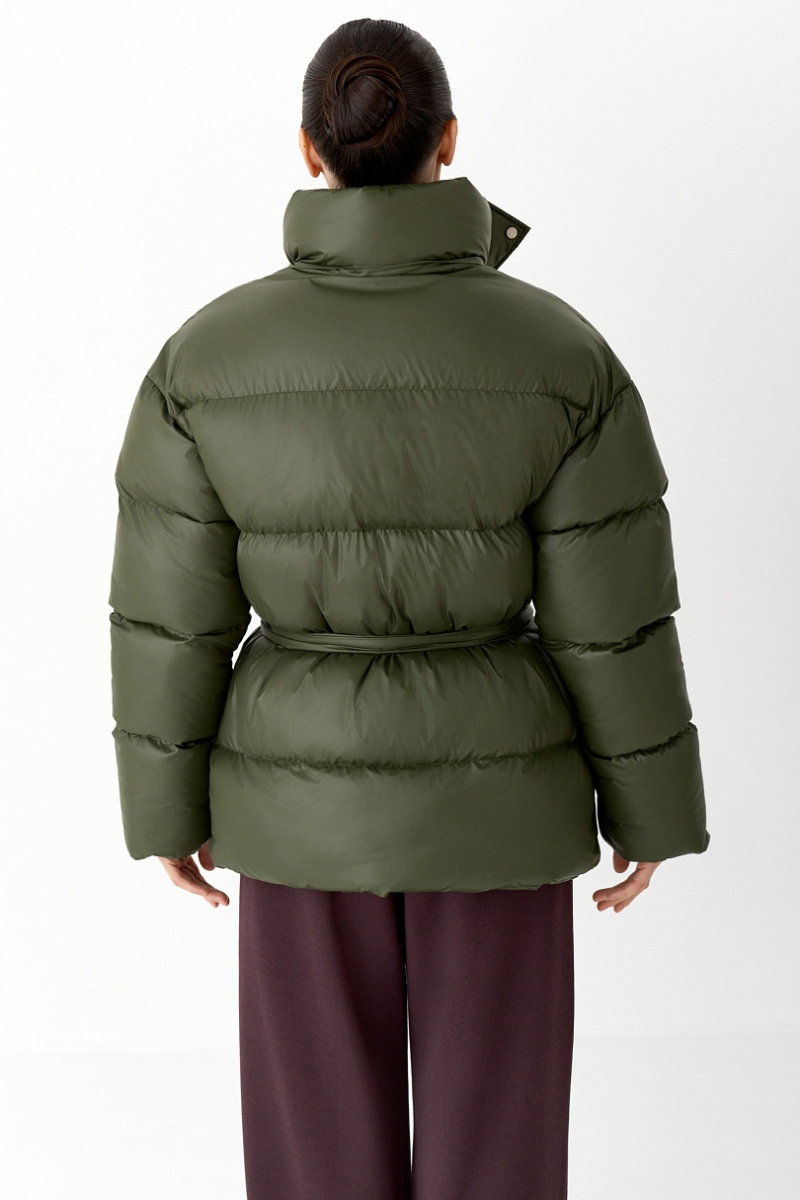 Пуховик с эффектом Puff Ricoco, цвет: оливковый, 7013/2 купить онлайн