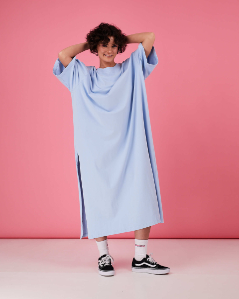 Платье-футболка TABOO, цвет: голубой, DrTh-Sky купить онлайн