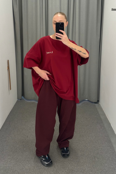 Футболка объемная RUGBY BURGUNDY Label .B, цвет: grey, Tp.04.5.0139.1025BRD купить онлайн