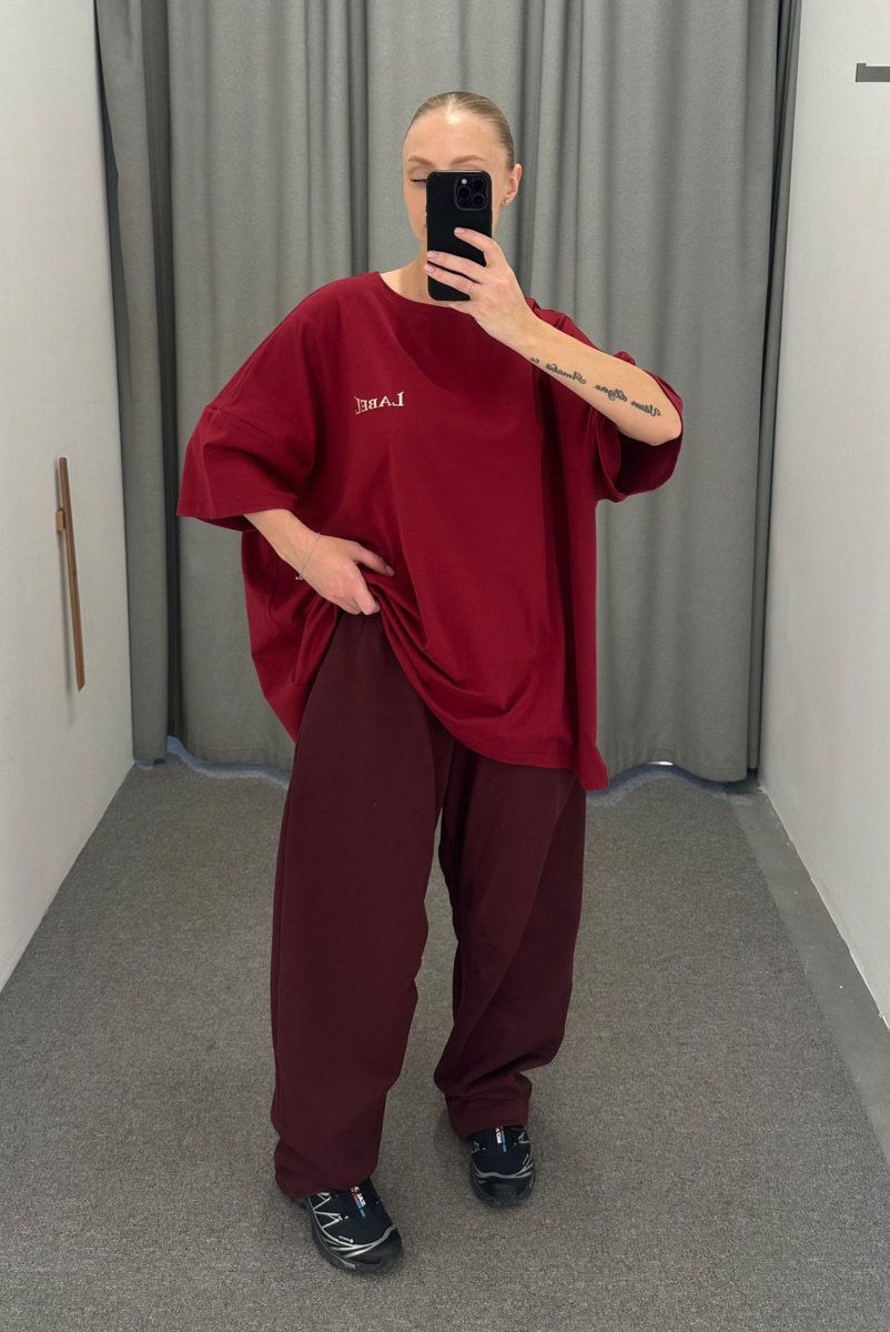 Футболка объемная RUGBY BURGUNDY Label .B, цвет: grey, Tp.04.5.0139.1025BRD купить онлайн