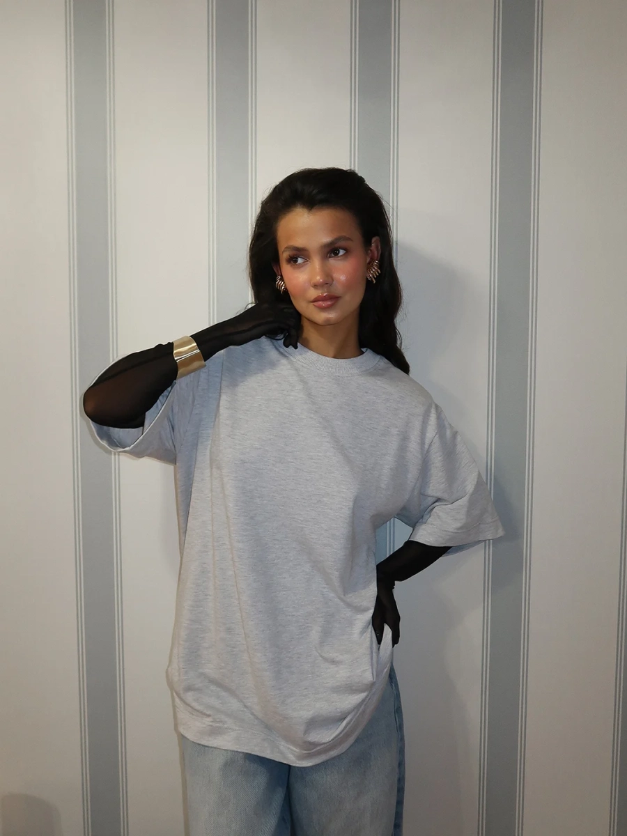 Футболка с лифом MIARTLAND, цвет: серый, НФ-00000832 купить онлайн