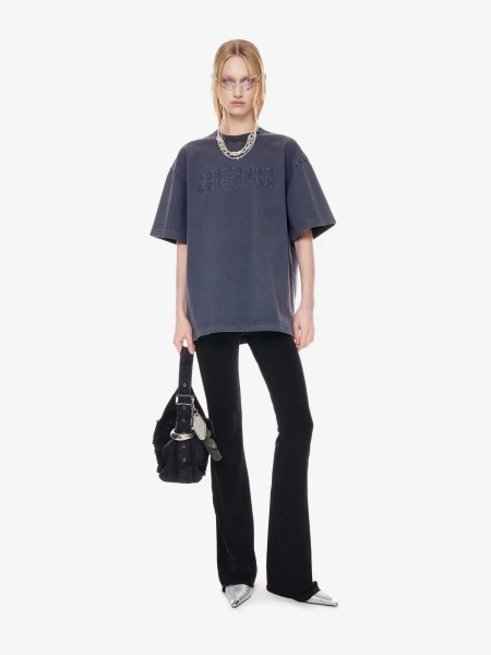 Футболка оверсайз с логотипом POST POST SCRIPTUM, цвет: серый, 1145.11.00.GRY купить онлайн