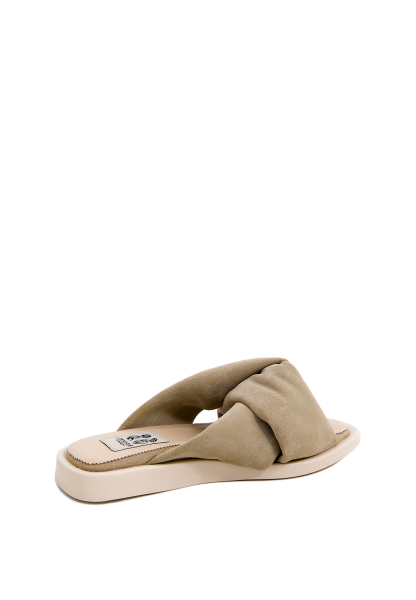 Тапули "KNOT LITE BEIGE" замшевые