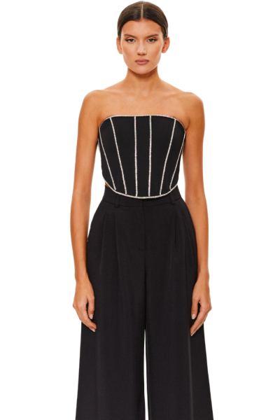 Топ-корсет со стразами