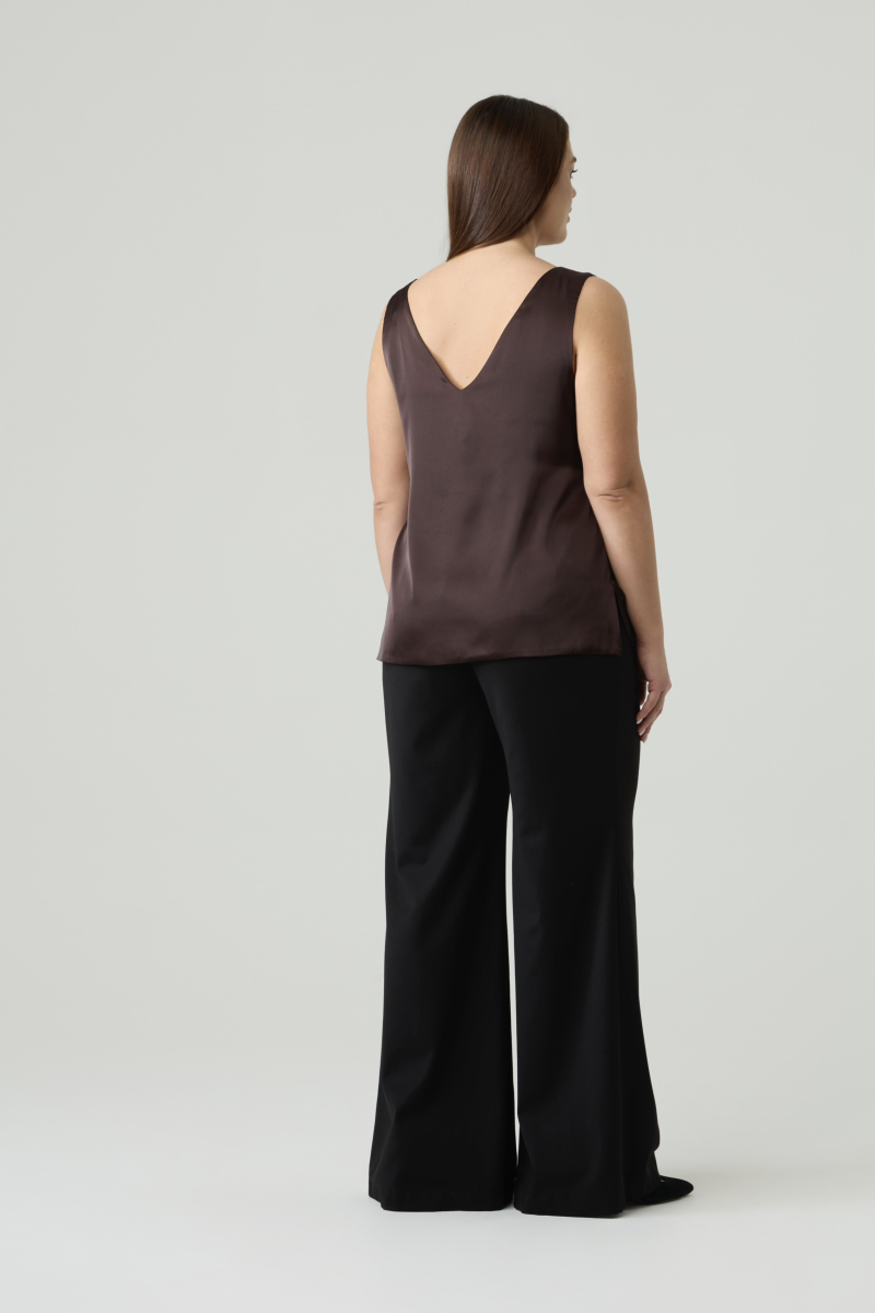 Топ двухслойный на широких бретелях 4forms, цвет: шоколад, 000019848 купить онлайн