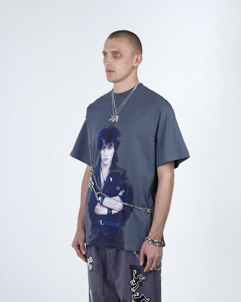 Футболка KINO TSOY PARIS GREY ASIA ST 71, цвет: серый, Ast71.kino-tt-tsoy-grey купить онлайн