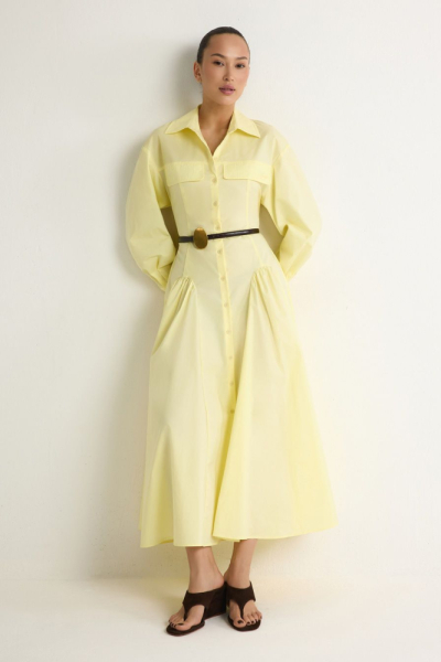 Платье из смесового хлопка