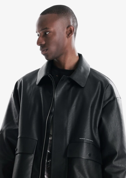 Куртка из экокожи KRAKATAU, цвет: Черный, Qm566-1 купить онлайн