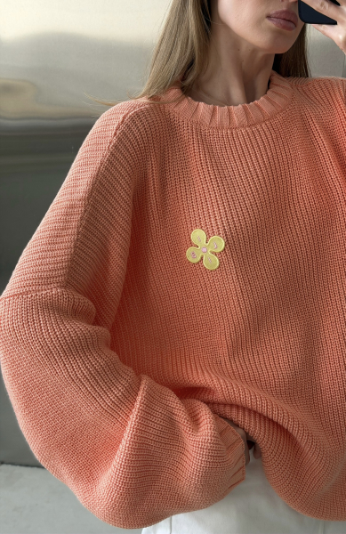 Джемпер с открытой спиной Label .B, цвет: розовый Kn.01.34LP | новая ресейл коллекция купить онлайн