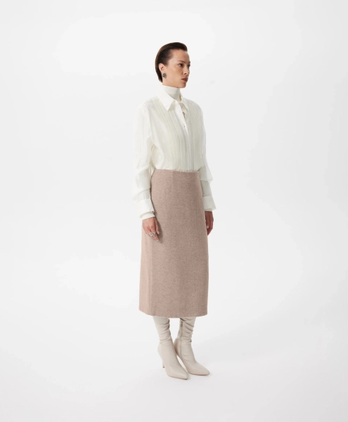 Юбка-карандаш GLVR, цвет: бежевый, 225G33GAC6101 купить онлайн