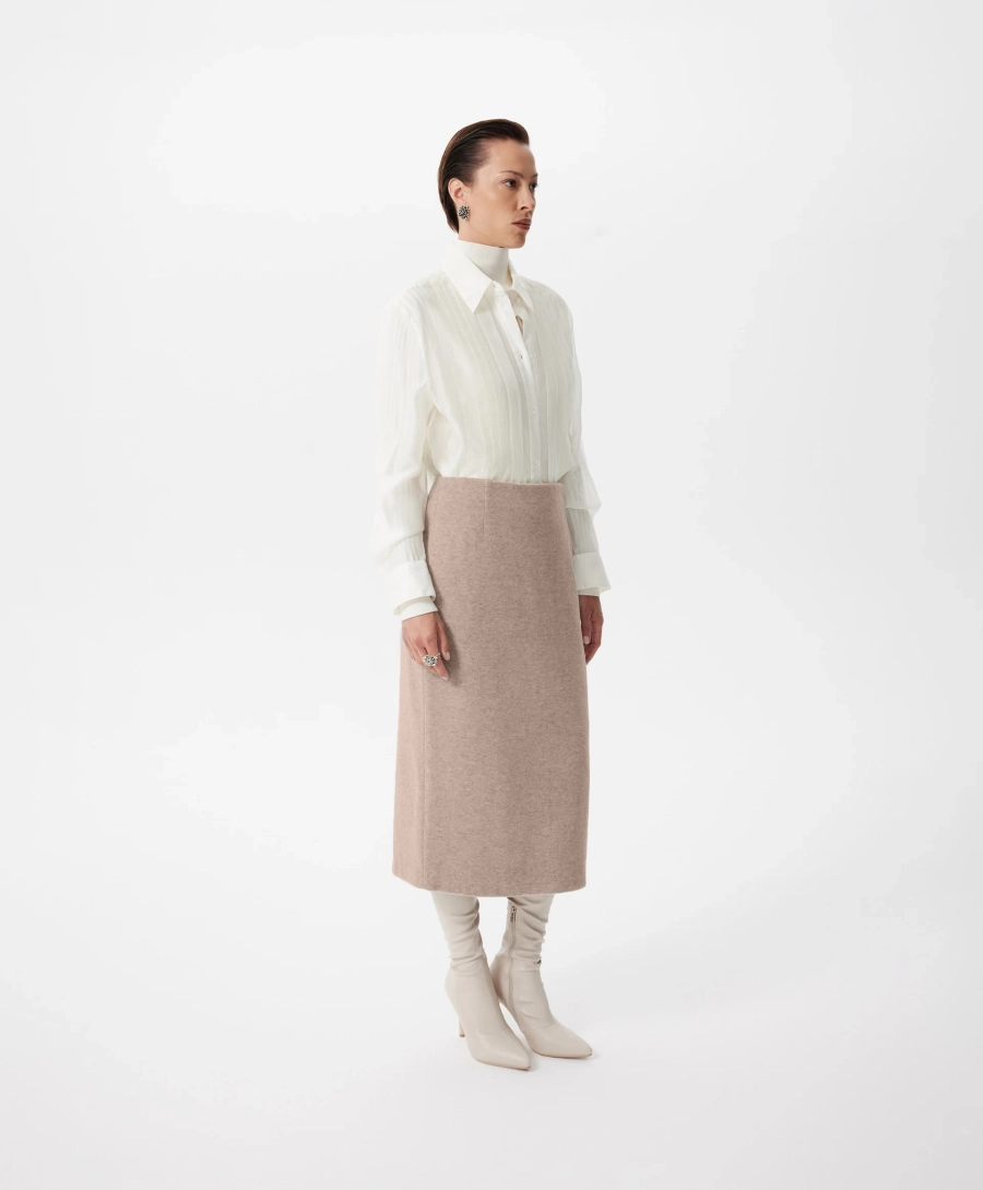 Юбка-карандаш GLVR, цвет: бежевый, 225G33GAC6101 купить онлайн