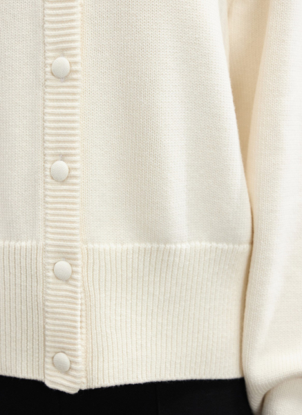 Кардиган из шерсти и хлопка ALL WE NEED, цвет: белый,  купить онлайн