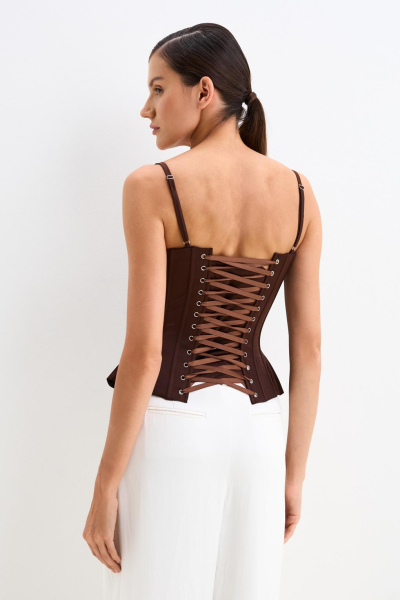 Корсет на бретелях ENEVOO, цвет: коричневый, 06525 купить онлайн