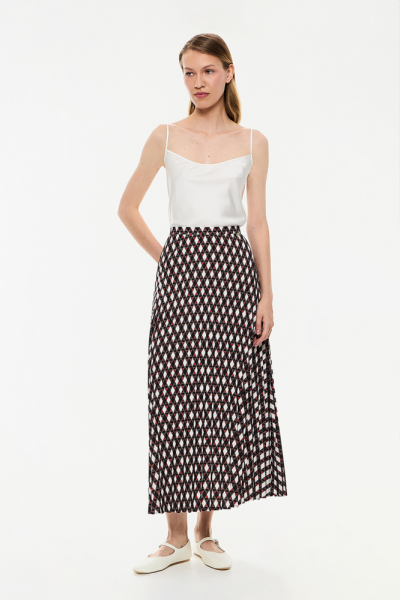 Юбка-плиссе с принтом