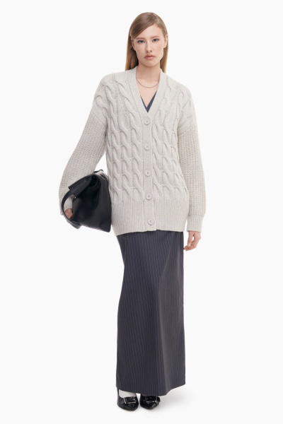 Кардиган из смесовой шерсти TOPTOP, цвет: молочный, TTS.051.14038.120 купить онлайн