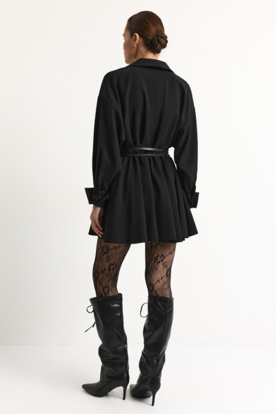 Платье-рубашка TOPTOP, цвет: Черный, TT.010.18008.900 купить онлайн