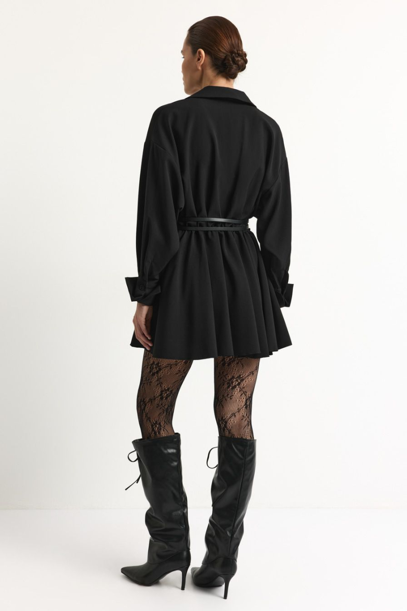 Платье-рубашка TOPTOP, цвет: Черный, TT.010.18008.900 купить онлайн