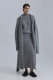 Кардиган макси из альпаки OPORA Mankova, цвет: серый меланж, FW24/25-07 купить онлайн