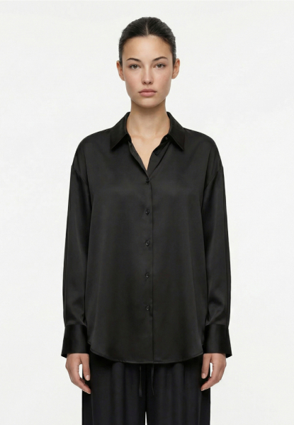 Рубашка из сатина с завязками