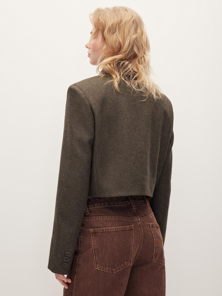 Жакет укороченный Chaika, цвет: хаки, AW25BZ05-81 купить онлайн