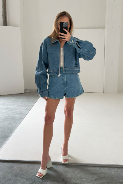 Джинсовая куртка LIGHT BLUE Label .B, цвет: LIGHT BLUE, Dn.33.4.0437LBL купить онлайн