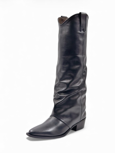 Сапоги демисезонные из натуральной кожи GRANDERA, цвет: Черный 288-11944 (902) купить онлайн