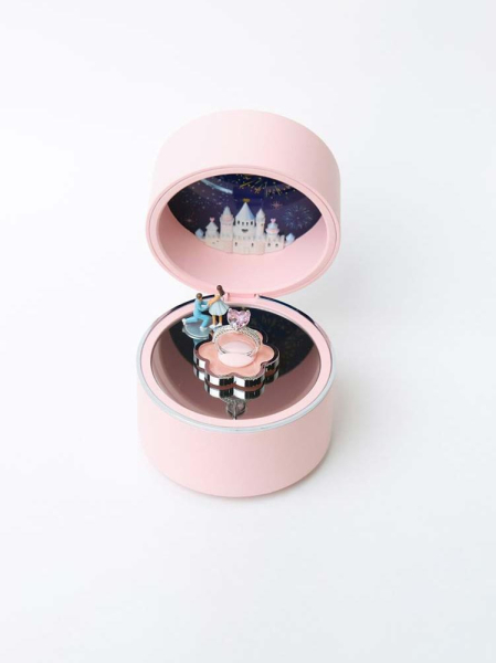 Музыкальная шкатулка круглая