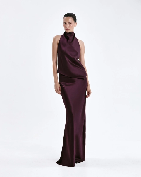 Юбка из вискозы ENVY, цвет: винный, 00240 купить онлайн