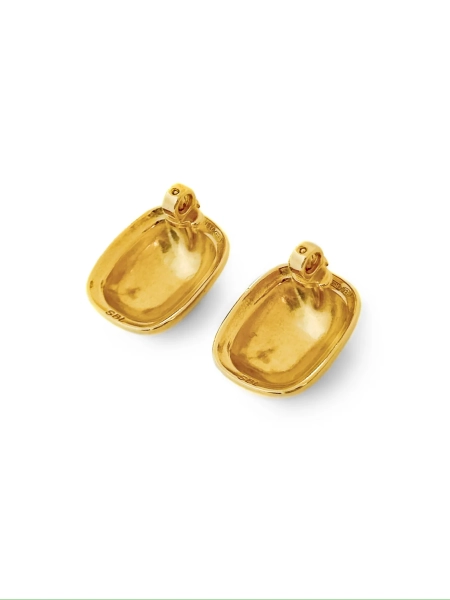 Серебряные серьги «ретро» gold