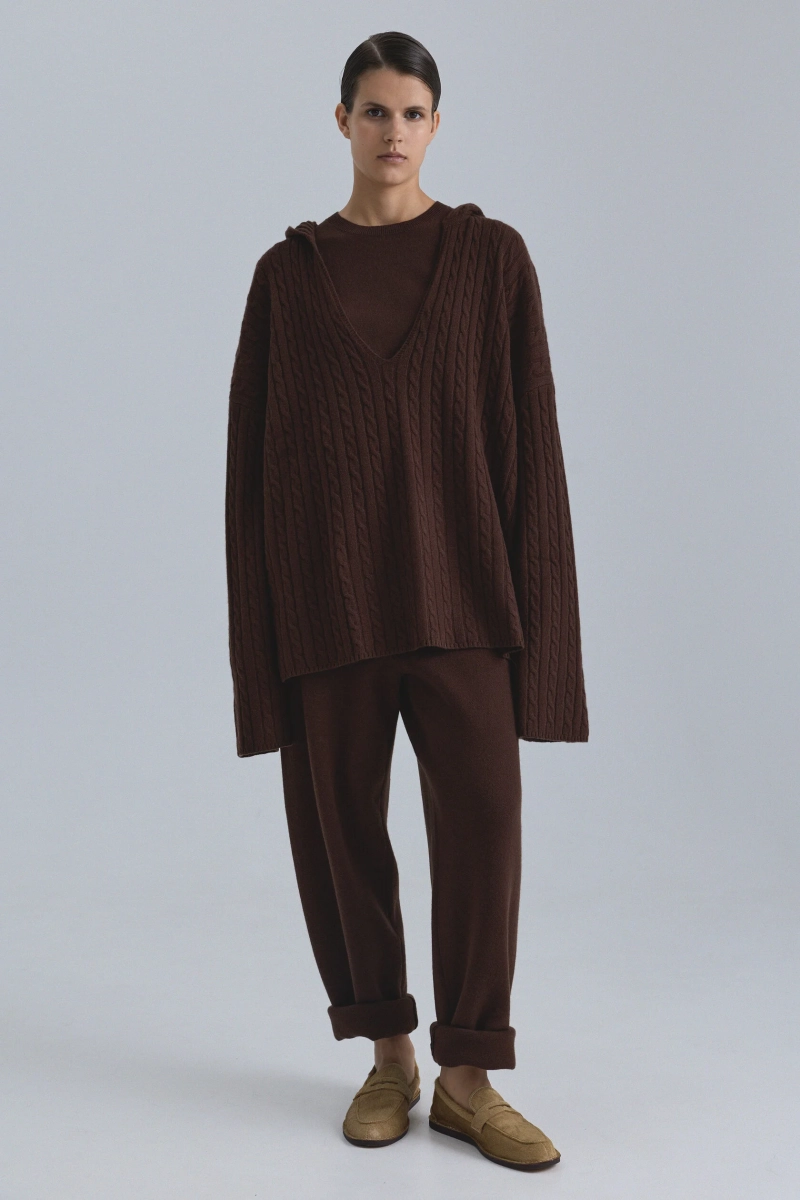 Худи OPORA Mankova, цвет: коричневый, FW24/25-04 купить онлайн