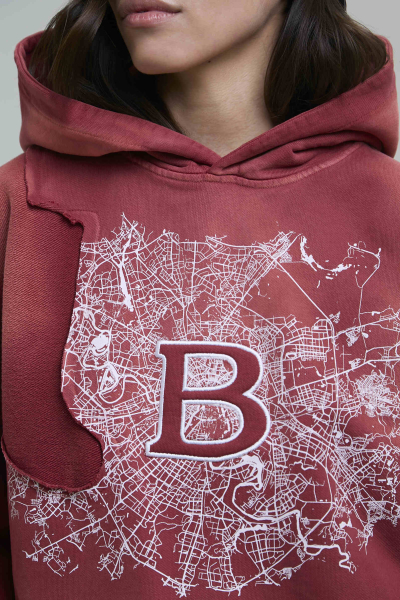 Худи Hoodie Scheme of the City Brûler d'Amour, цвет: RED, BF2404C-3010-41 купить онлайн