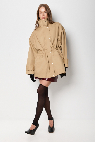 Ветровка с пропиткой, с патами и съемным утеплителем Ricoco, цвет: бежевый, 7069/1 купить онлайн