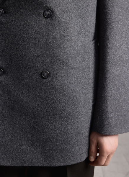 Полупальто-бушлат из шерсти ALL WE NEED, цвет: серый, 2603M5163-03 купить онлайн