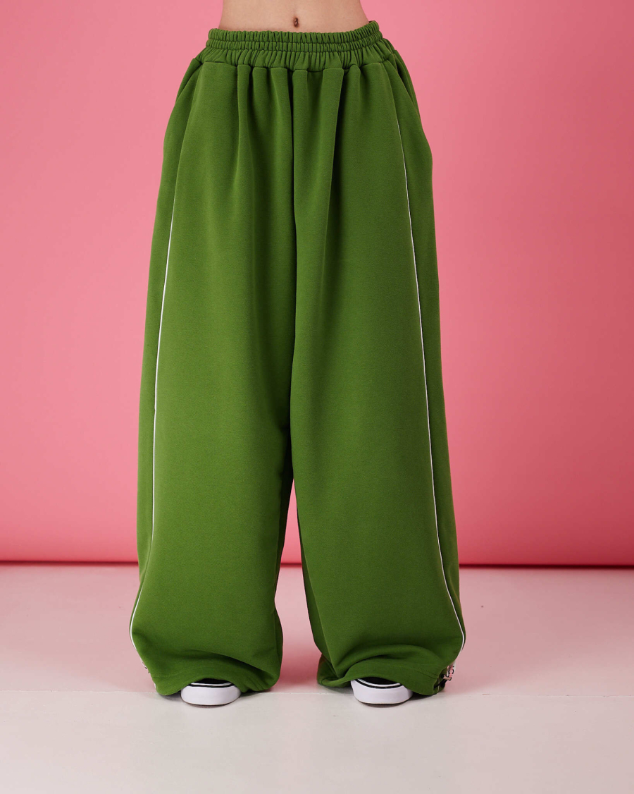 Джоггеры с кантом папоротник