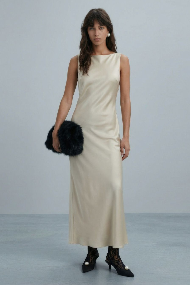 Платье с открытой спиной