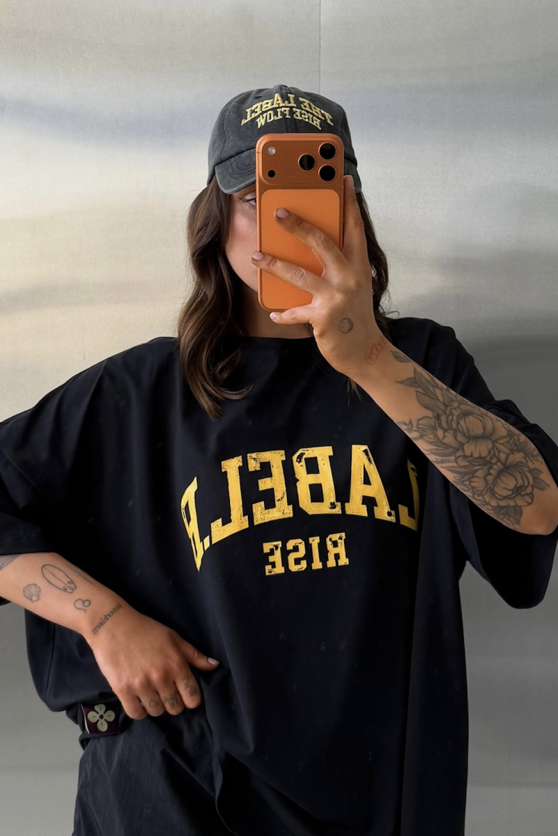 Футболка объемная Label .B, цвет: Черный,  купить онлайн