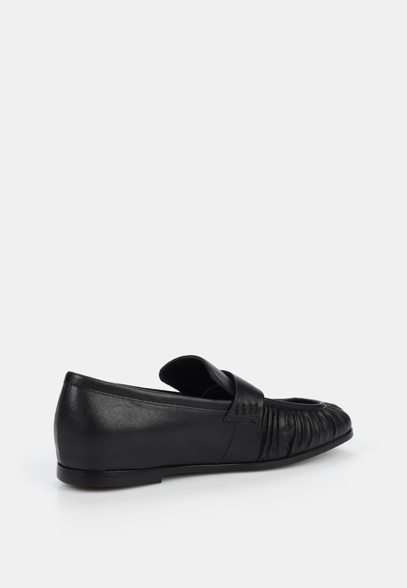 Лоферы из натуральной кожи SBALO, цвет: Черный STR23 купить онлайн