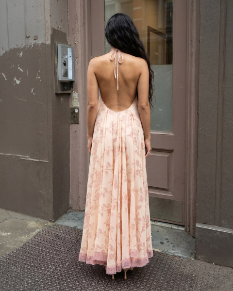 Платье шифоновое "Агния" BARDAK, цвет: бежевый, НФ-00000108 купить онлайн