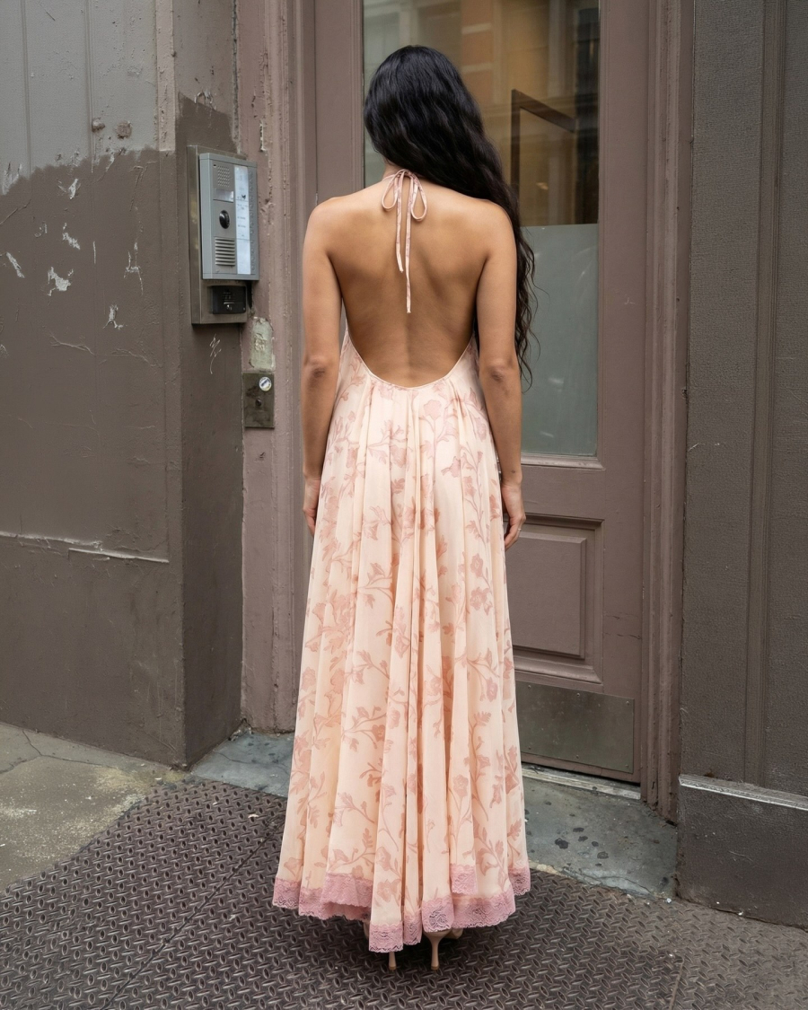 Платье шифоновое "Агния" BARDAK, цвет: бежевый, НФ-00000108 купить онлайн