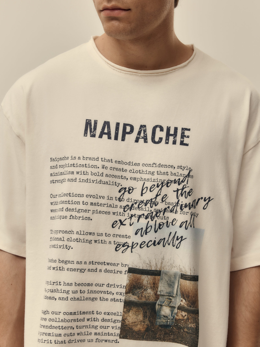 Футболка Гранж The Script NAIPACHE, цвет: слоновая кость, 2511072020 купить онлайн