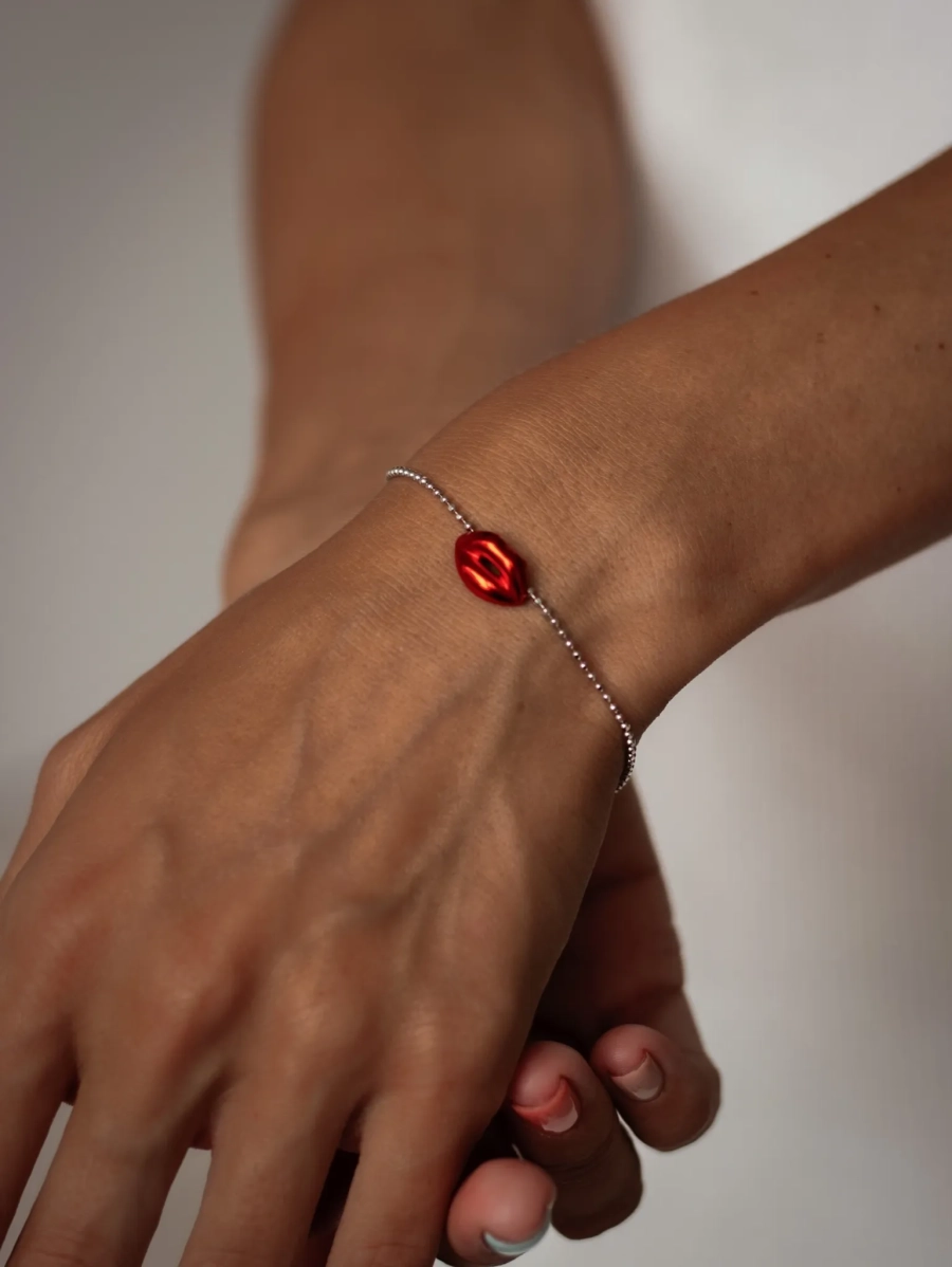 Серебряный браслет «Поцелованная»