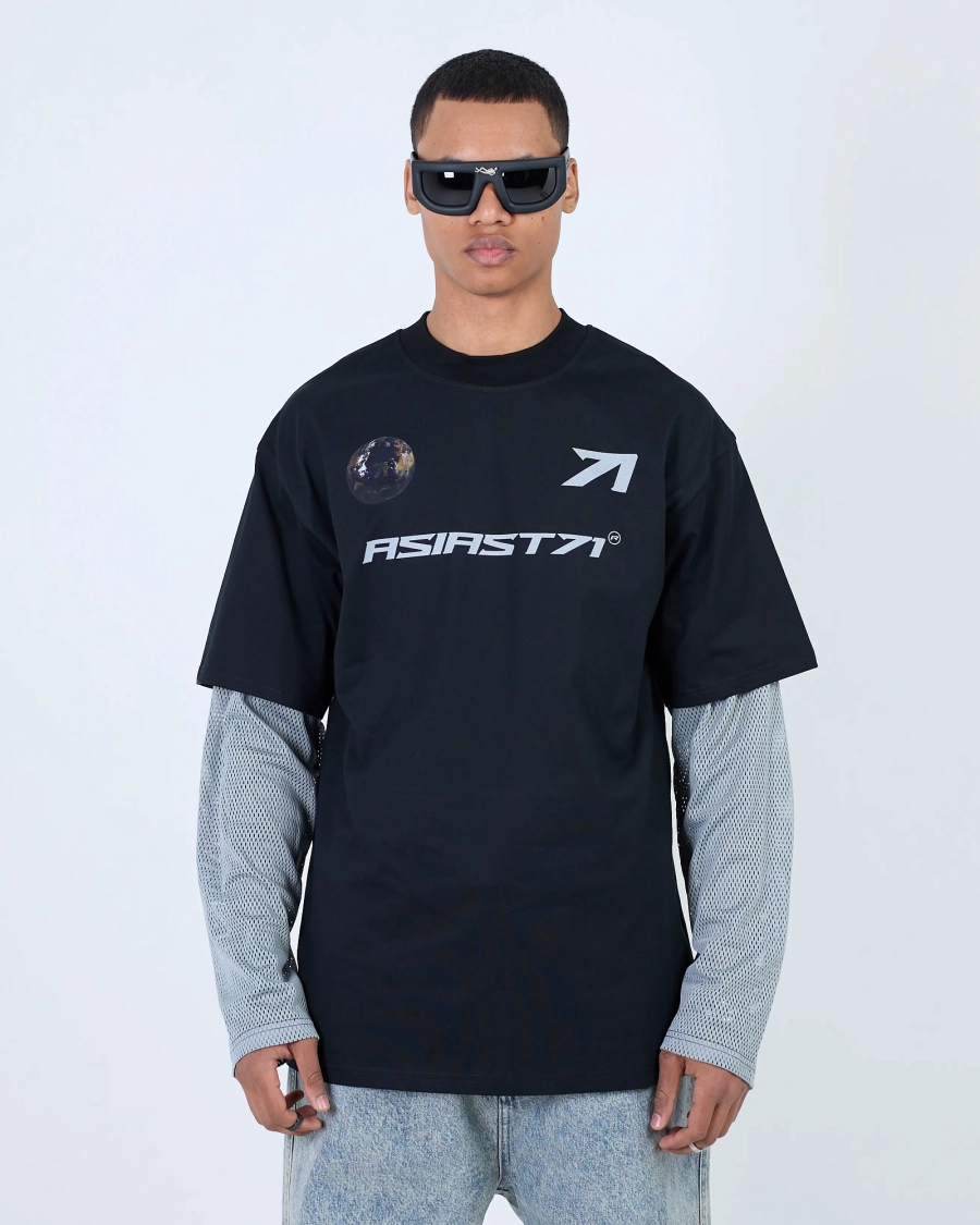 Лонгслив JERSEY MESH SLEEVES BLACK ASIA ST 71, цвет: Черный, Ast71.lsleevs-jersey-mesh-bl купить онлайн