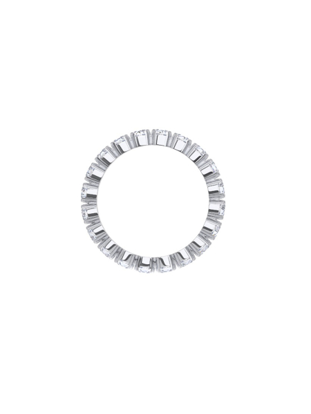 Кольцо-дорожка с белыми фианитами Tosya Store, цвет: серебро, 0101685-00775 купить онлайн