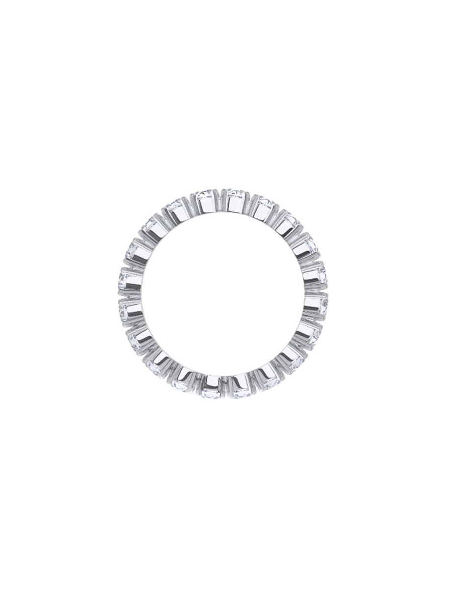 Кольцо-дорожка с белыми фианитами Tosya Store, цвет: серебро, 0101685-00775 купить онлайн