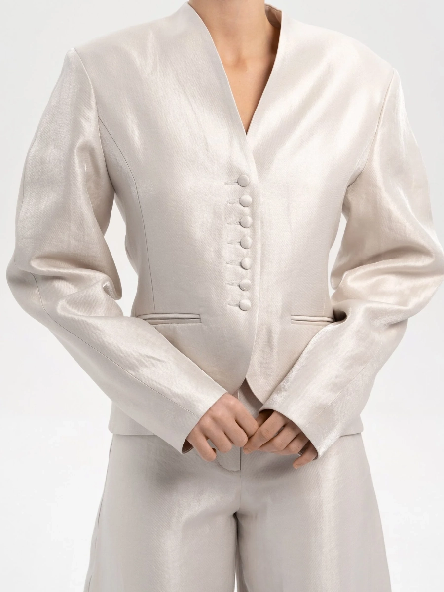 Жакет Madame TRES, цвет: Серебряный, НФ-00002580 купить онлайн